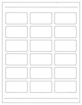 360 Blank Mailing "Full Coverage" Address Labels 2 3/8" x 1 1/4" Same size as Avery 6871® Template - 20 Sheets
