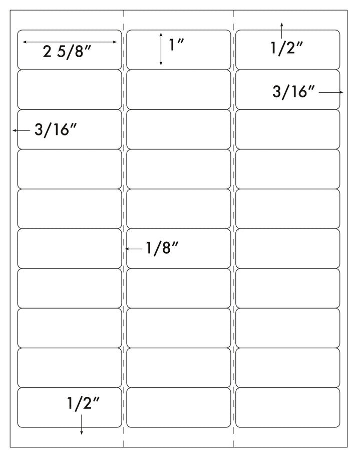 AveryÂ® 5160 30 Labels per Sheet, Brown Kraft Standard Address Size Labels