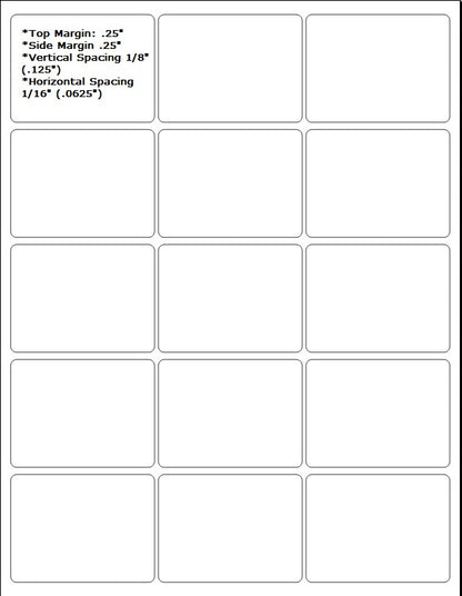 300 Label Outfitters® Vinyl WaterProof and WeatherProof Laser ONLY Durable White Labels, 2-11/16 x 2 inches, 20 Sheets