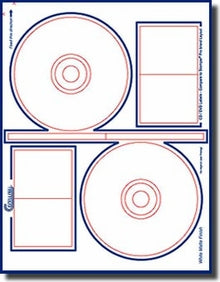 200 Compulabel® 375063 Photo Clear Inkjet Printable CD / DVD Labels, 100 Sheets Stomper®  Pro Format