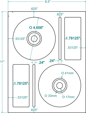 200 Compulabel® 378044 Memorex® Compatible Photo Glossy Inkjet CD, DVD Labels