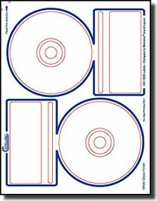 200 Compulabel® 378044 Memorex® Compatible Photo Glossy Inkjet CD, DVD Labels