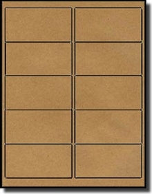 Brown Kraft Label Stock, 