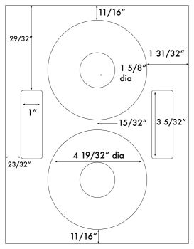 200 Neato® Media Face Compatible CD, DVD Labels, Label Outfitters® 477477, 100 Sheets