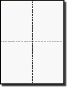 1,000 Blank White Post Cards or File Cards, 4-1/4 in. x 5-1/2 in., White 110# Index,  use Avery® 5315 Template