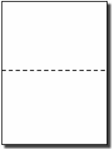 Half Sheet Post Cards, 8-1/2 inch x 5.5  Inch White 67# Bristol Cart Stock