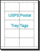 USPS Tray Tags and Bag Tags