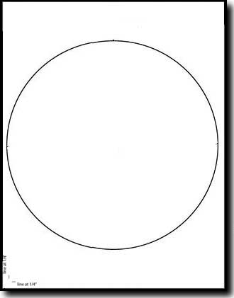 8" Diameter Round Label for Inkjet or Laser Printers