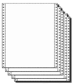 9.5" x 11" Five Part Blank