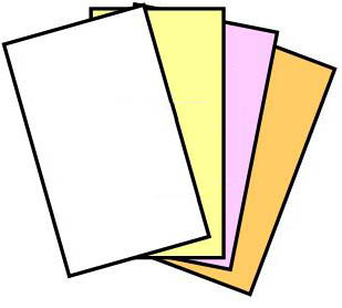 4 Part, Legal Size, 8-1/2" x 11 inches