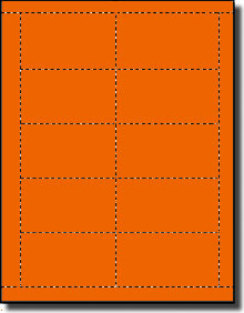 2,500 Orbit Orange Laser and Inkjet Printable Both Sides Business Cards - 250 Sheets Bulk Package use Avery® Business Card Template