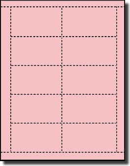2,500 Laser and Inkjet Printable Both Sides Pink Business Cards, 67#, 250 Sheets use Avery® 5371, 8371 Templates